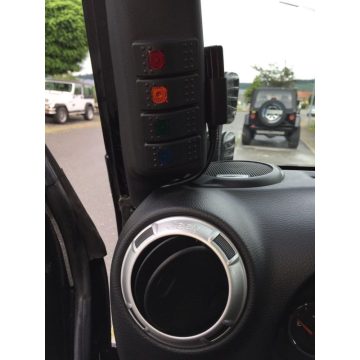 Kapcsoló konzol bal fekete Jeep Wrangler JK 11-17 17235KS