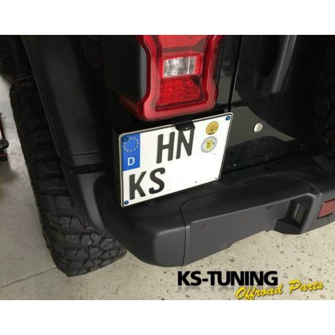 Rendszámtábla tartó Jeep Wrangler JL NSR LED Beleuchtung 250 x 200 mm by KS