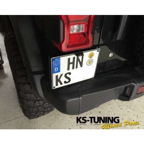 Rendszámtábla tartó Jeep Wrangler JL NSR LED Beleuchtung 250 x 200 mm by KS