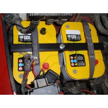   K + S akkumulátor tartó 2 OPTIMA® akkumulátorhoz, piros + sárga, 4x4-es típushoz