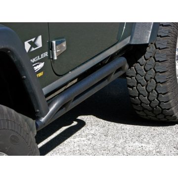   Oldalvédelem Jeep Wrangler JK 07 2-Ajtós Tüv 50mm Rugged Ridge