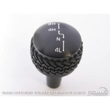   Sebességváltó gomb aluminium fekete 4WD Jeep® Wrangler JK ab 2007