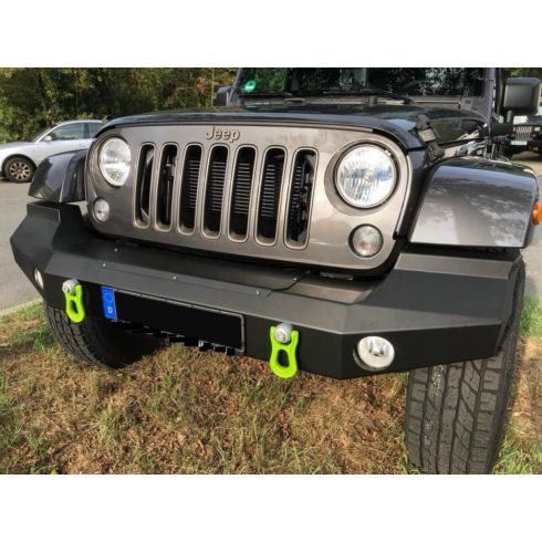 Kábelcsörlő burkolat Első lökhárító NSR acél fekete Jeep Wrangler JK JL ab 07 -  by KS 10-KS-NSR-1002