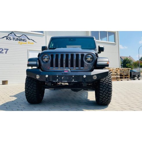 Első lökhárító  Bumper NSR Jeep Wrangler JL 2018-NSR Premium Euro Sport elsőBumper  acél fekete by KS 10-KS-NSR-2001-JL PDS Bohrungen