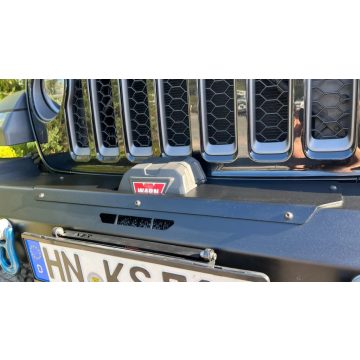   Csörlőfedél NSR alumínium fekete Jeep Wrangler JL JT 07-től - Warn EVO-val és NSR lökhárítóval együtt használható