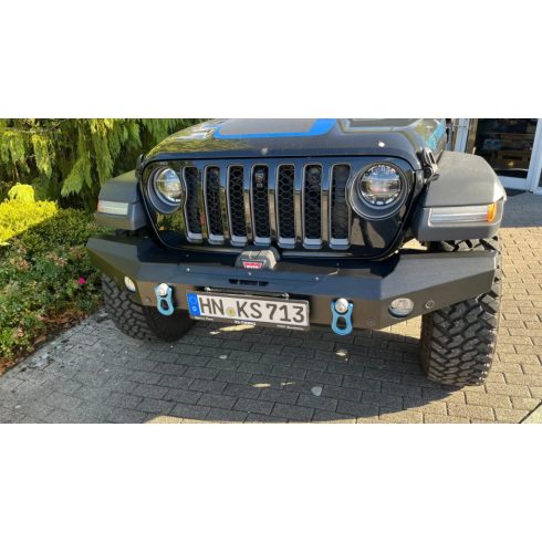 Csörlőfedél NSR alumínium fekete Jeep Wrangler JL JT 07-től - Warn EVO-val és NSR lökhárítóval együtt használható