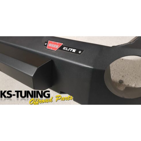 Rendszámtábla tartó NSR alkalmas WARN ELITE első Jeep Wrangler JK, JL takarószemhez