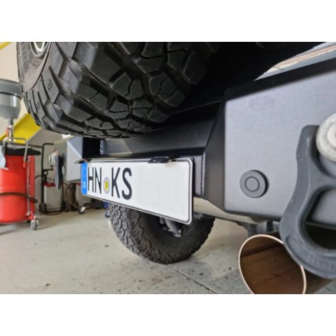 Rendszámtábla tartó NSR hátsó lökhárítóhoz középen normál rendszámokhoz 520x110mm