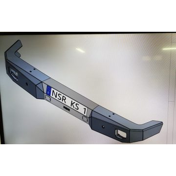   Hátsó borítás rendszámtartóhoz hátsó lökhárító Jeep Wrangler JL 18- NSR Euro Style 10-KS-NSR-HST-AD