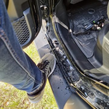   Oldalsó védelem Rockslider csúszásgátló betétek NSR Jeep Wrangler JL 4 ajtós 2019-hez