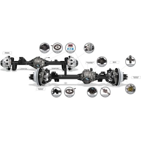 Tengely Axle Ultimate Dana 60 első 5,38 áttételű Jeep Wrangler JL 18- 10056030