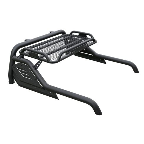 Fekete Stealth bukócső csomagkosárral Jeep Gladiator JT 2021-