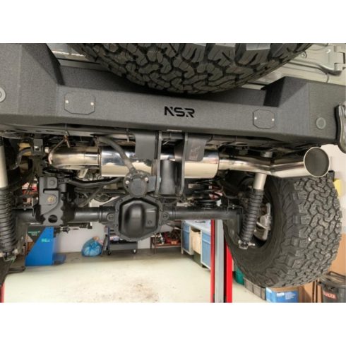 Kipufogórendszer Jeep Wrangler JL 4xe Cat hátsó kipufogórendszer TÜV/EG ABE-vel