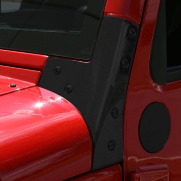   Szélvédő csuklópántja 2 db semi-gloss fekete Jeep Wrangler JK 07-18 Rugged Ridge 11209.03 