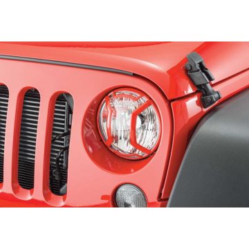   Lámpavédő rács elől piros Jeep Wrangler JK 07-17 Rugged Ridge 11230.15 