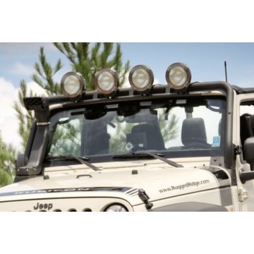   Lámpa tartó LoweGyűrű szett fekete Jeep Wrangler JK Rugged Ridge 11232.22 