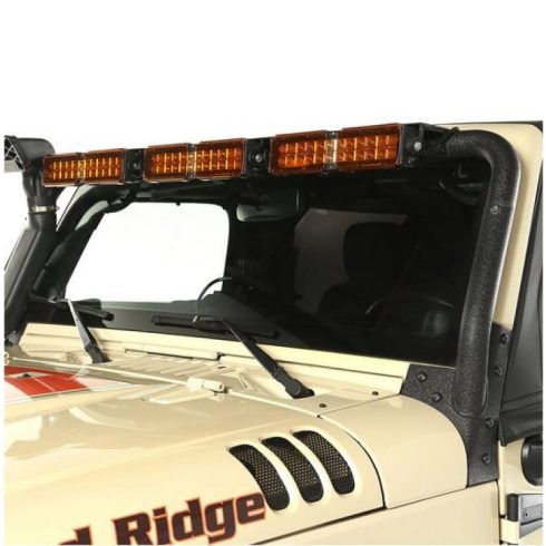 LED Fényszoró 3 LED Fényszoró Konzolok Jeep Wrangler JK 07-18 Rugged Ridge 11232.41 