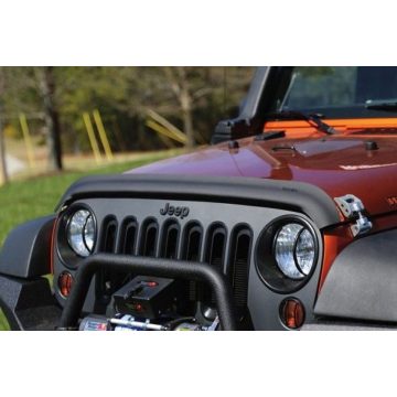   Szél terelő Motorháztetőre Bug Deflector Black Jeep Wrangler JK 07- matt fekete Rugged Ridge 11348.02