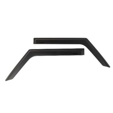   Szélterelők oldalablakok matt fekete első Jeep Wrangler JL 19- 2 ajtós Rugged Ridge 11349.16 Ablakvédők, matt fekete; 18