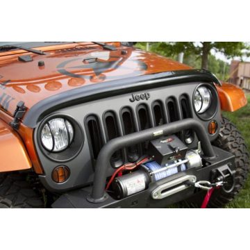   Szél terelő Motorháztetőre Bug Deflector Jeep Wrangler JK 07- fekete Rugged Ridge 11350.02