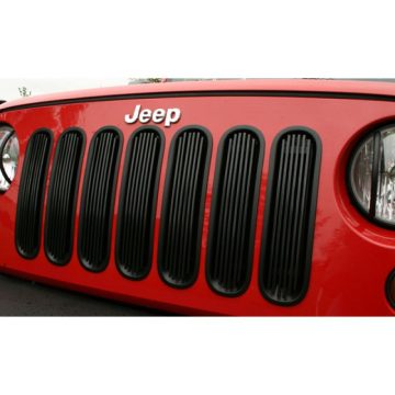   Hűtőrács Hűtővédelem fekete Aluminium mögött  Jeep Wrangler JK 07- Rugged Ridge 11401.30