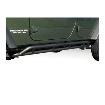   Oldalvédelem Jeep Wrangler JK Unlimited 07- 4-Ajtós fekete TÜV 50mm Rugged Ridge