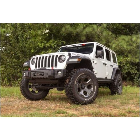 Első lökhárító Spartacus Stubby satin fekete Jeep Wrangler JL 18- Rugged Ridge 11544.24 Spartacus Stubby Bumper, Black, 18-19 Wrangler JL