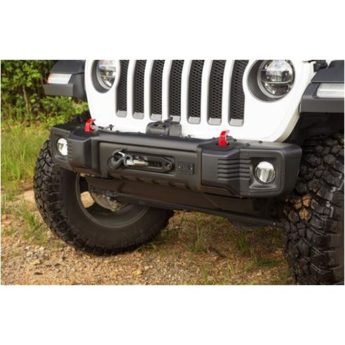 Első lökhárító Spartacus Stubby satin fekete Jeep Wrangler JL 18- Rugged Ridge 11544.24 Spartacus Stubby Bumper, Black, 18-19 Wrangler JL