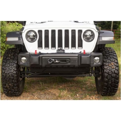 Első lökhárító Spartacus Stubby satin fekete Jeep Wrangler JL 18- Rugged Ridge 11544.24 Spartacus Stubby Bumper, Black, 18-19 Wrangler JL