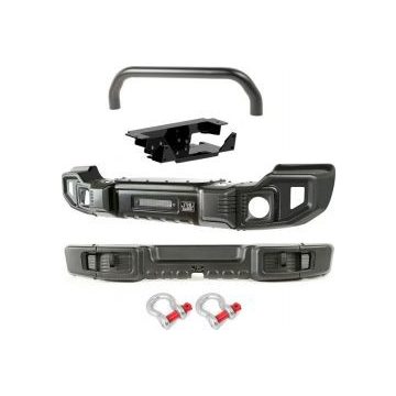   Első lökhárító Hátsó lökhárító íj Csörlő lemez szett Spartacus matt fekete Jeep Wrangler JK 07-18 Rugged Ridge 11544.62 