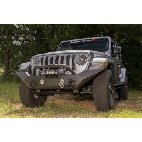 Első lökhárító Spartan szett Jeep Wrangler JL 18- Rugged Ridge 11548.41 Spartan elsőBumper, HCE, WOverrider; 18-19 JL