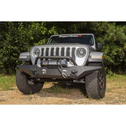 Első lökhárító Spartan szett Jeep Wrangler JL 18- Rugged Ridge 11548.42 Spartan elsőBumper, SE, WOverrider; 18-19 JL