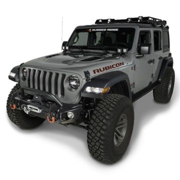   Első lökhárítónbügel fekete Jeep Wrangler JL 18- Rugged Ridge 11549.03 