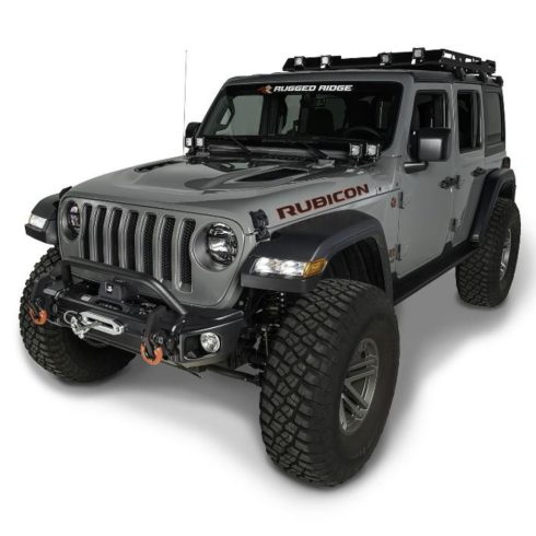 Első lökhárítónbügel fekete Jeep Wrangler JL 18- Rugged Ridge 11549.03 