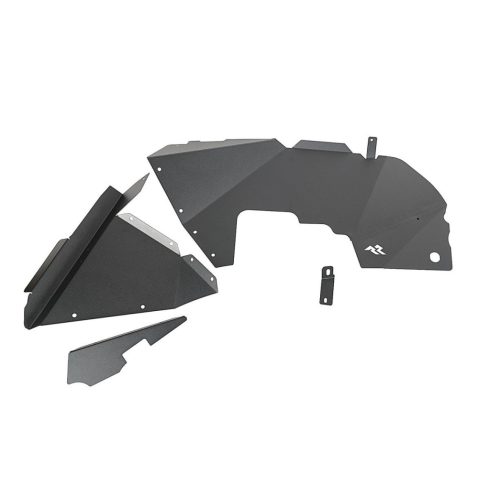 Belső sárvédő készlet első alumínium fekete Jeep Wrangler JL 18- Jeep Gladiator JT 20- Rugged Ridge 11615.61 Alumínium belső sárvédő Fl