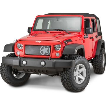   Hűtőrács Hűtővédelem elő lmaske szett Spartan "Stern" Jeep Wrangler JK 07- Rugged Ridge 12034.31