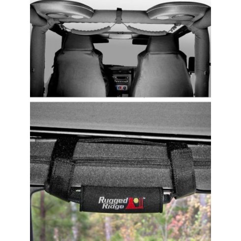 Kapaszkodó fogantyú szett fekete Neopren Jeep Wrangler TJ 97-06 Rugged Ridge 12495.10 Neo &Grab 