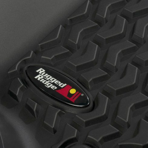 Hátsó padlószőnyeg fekete Jeep Wrangler JL 18- 2 ajtós Rugged Ridge 12950.49 Floor Liner Rear Black 18- Jeep JL 2 Dr