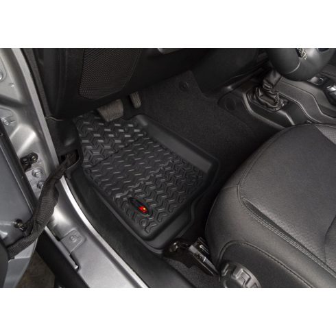 Padlószőnyeg szett fekete Jeep Gladiator JT 20- Rugged Ridge 12987.44 Floor Liner Rear Black 20- Jeep Gladiator JT