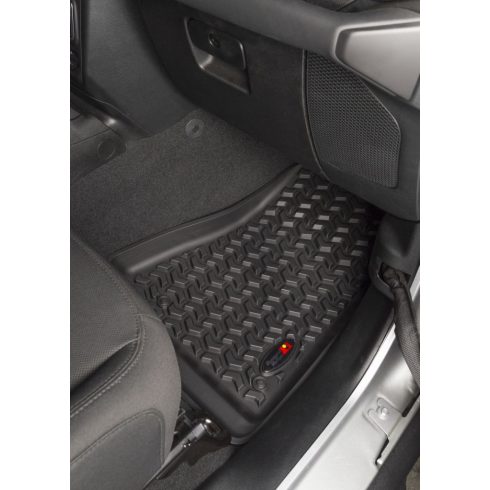 Padlószőnyeg szett fekete Jeep Gladiator JT 20- Rugged Ridge 12987.44 Floor Liner Rear Black 20- Jeep Gladiator JT