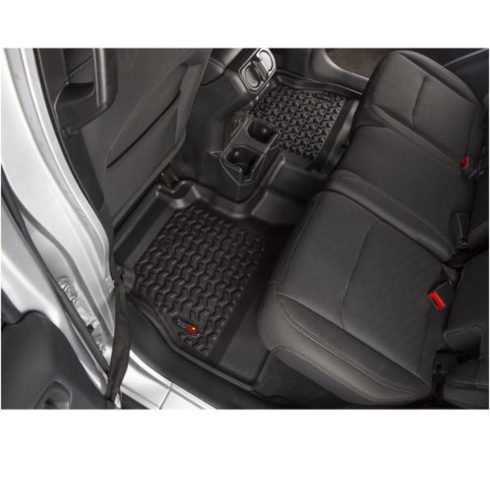 Lábtörlő  szett fekete Jeep Wrangler JL 4-Ajtó Rugged Ridge 12988.05 