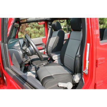   Neoprén fekete / szürke üléshuzat Jeep Wrangler JK 11-18 Rugged Ridge Neoprén FRT üléshuzatok Blk & Grey 11-18 Wrangler