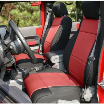   Üléshuzat fekete / piros készlet Jeep Wrangler JK 07-10 4 Ajtós Rugged Ridge 13295.53 