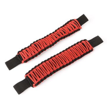   Kapaszkodó fogantyú 2 db piros Jeep Wrangler 07- Rugged Ridge 13305.81 Paracord Mount Grab Red 07- Wrangler