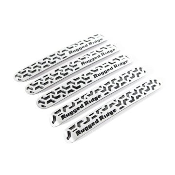   Ajtó fogantyú Dekoráció szett aluminium fekete Jeep Wrangler JK 07-18 4-Ajtós Rugged Ridge 13311.53 