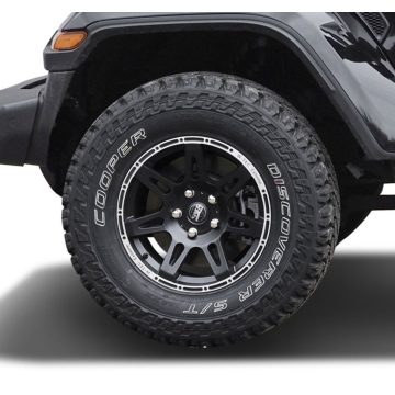   Komplett kerekek W-TEC Extreme 8,5x17 fekete-ezüst 285/70 R17 Cooper Discoverer ST Jeep Gladiator JT 20- TÜV-vel