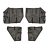   Tube Door Cover Set fekete Jeep Wrangler JL 18- 4-door Rugged Ridge 13579.55 Fortis Tube Door Covers, Full Set, Blk; 18-JLU