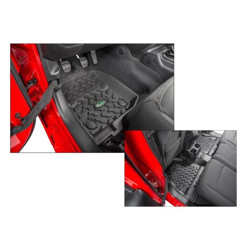 Lábtörlő fekete Jeep Wrangler JL 18- 4-Ajtó Quadratec 14254.0404 
