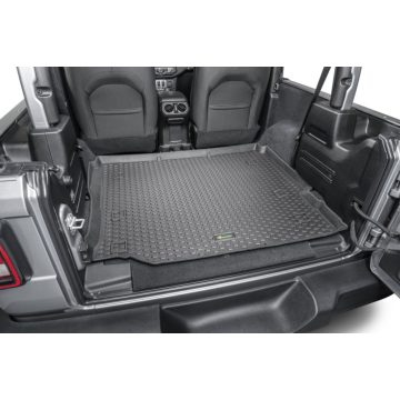   Csomagtér bélés / csomagtartó szőnyeg fekete Jeep Wrangler JL 18- 2 ajtós hátsó ülés nélkül hosszú 14259.1104 TruFit hátsó rakománybélés 1 személyre
