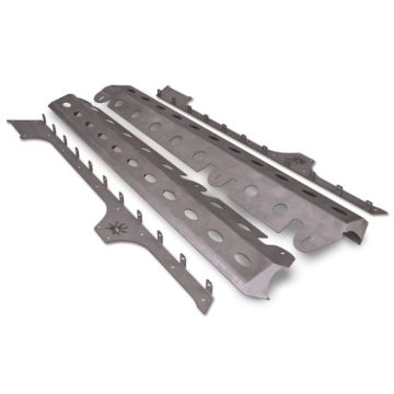   Oldalvédelem Jeep Wrangler JK 07-15 - 4-Ajtós Tüv oder ABE Rocker Aluminium 152933